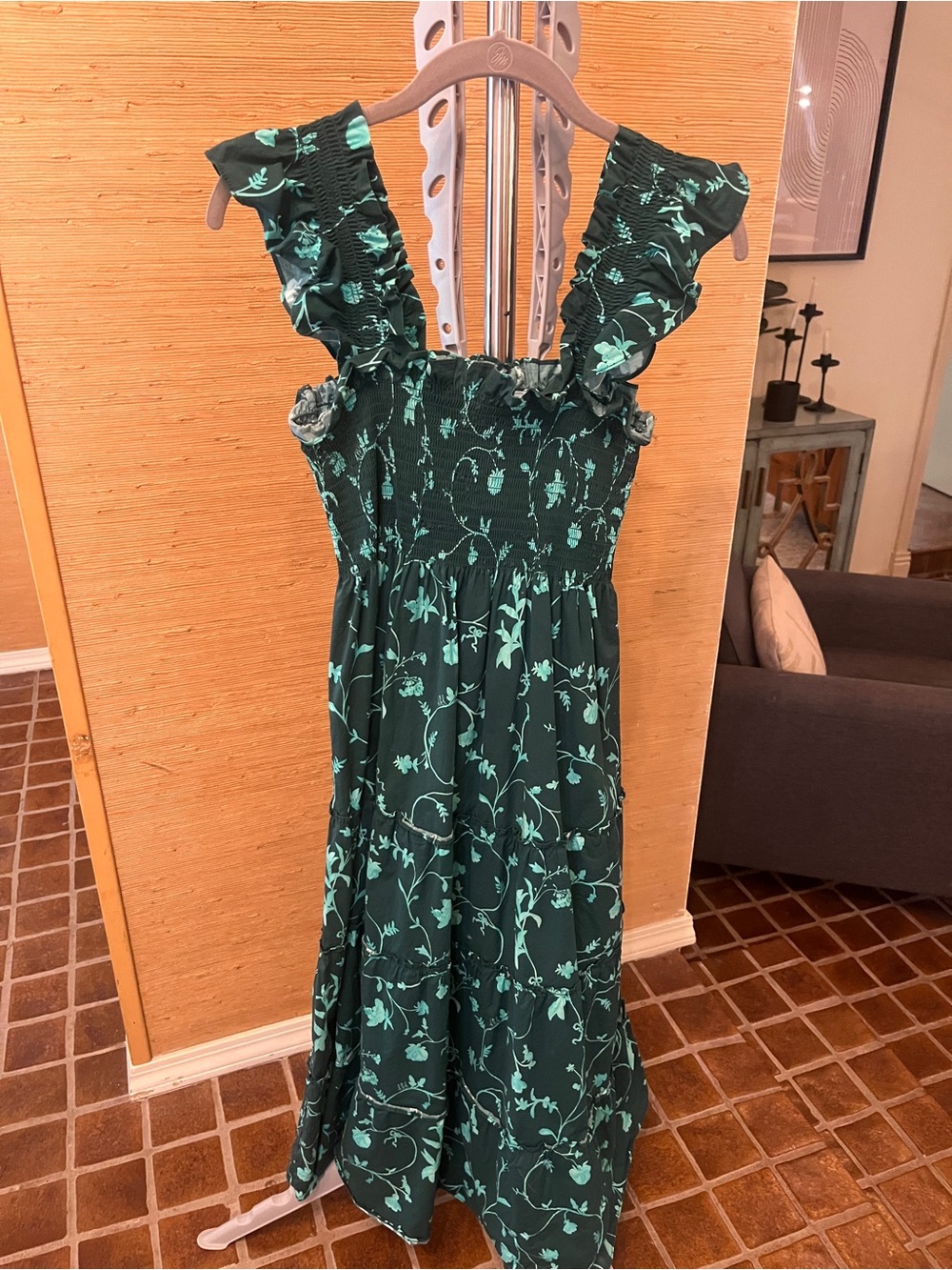 Green Floral HH Nap Dress